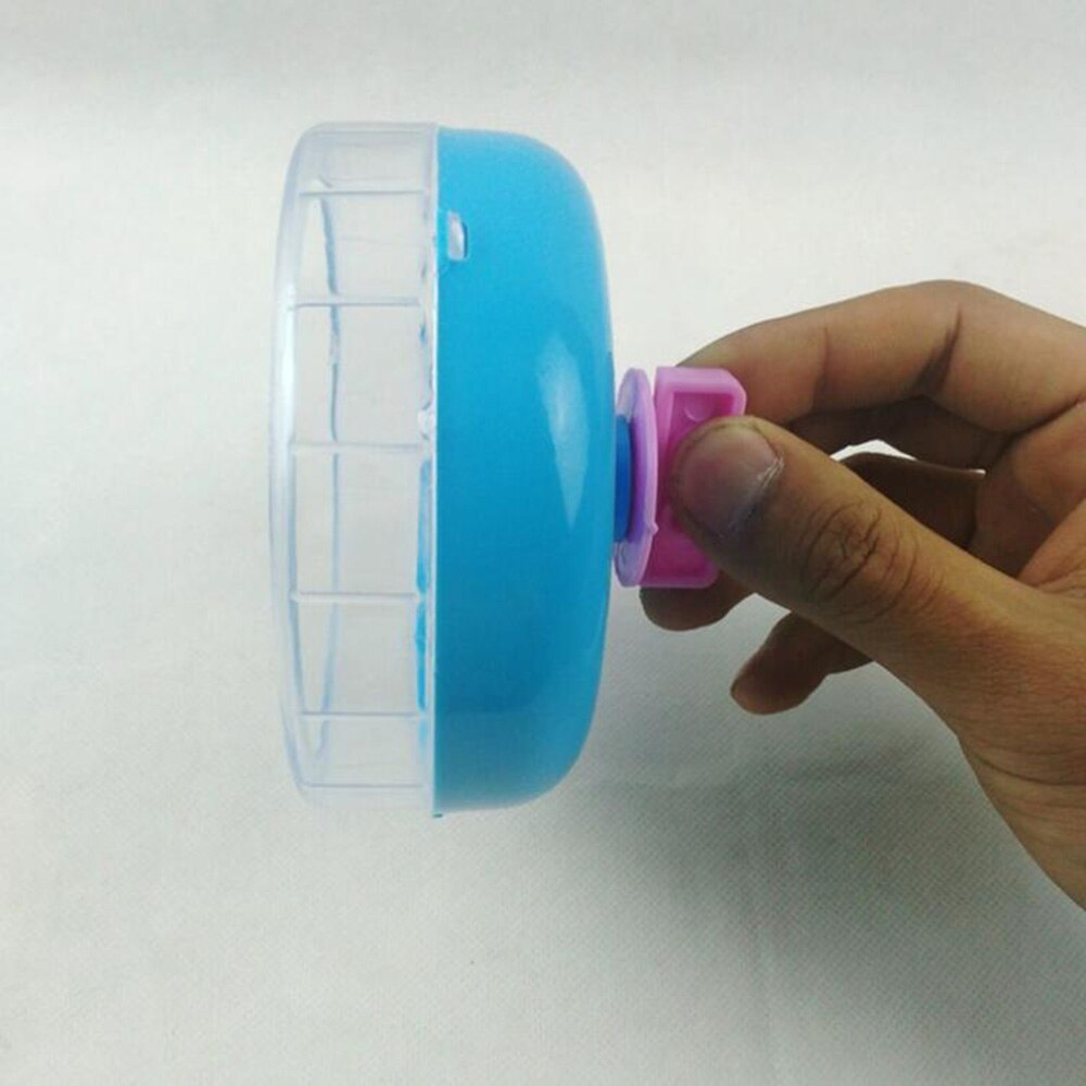 Hamster Wiel Kleine Dieren Speelgoed Leuke Plastic Oefening Ronde Wiel Roller Stille Sport Huisdier Speelgoed Voor Cavia Kooi Accessoires: blue
