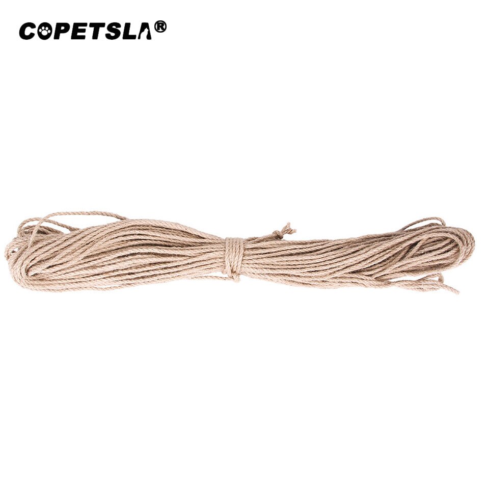 Copetsla Sisal Rope Cat DIY Scratching Post Toy Cat Climbing Frame Replacement Rope Desk Legs Binding Rope for Cat Sharpen Claw