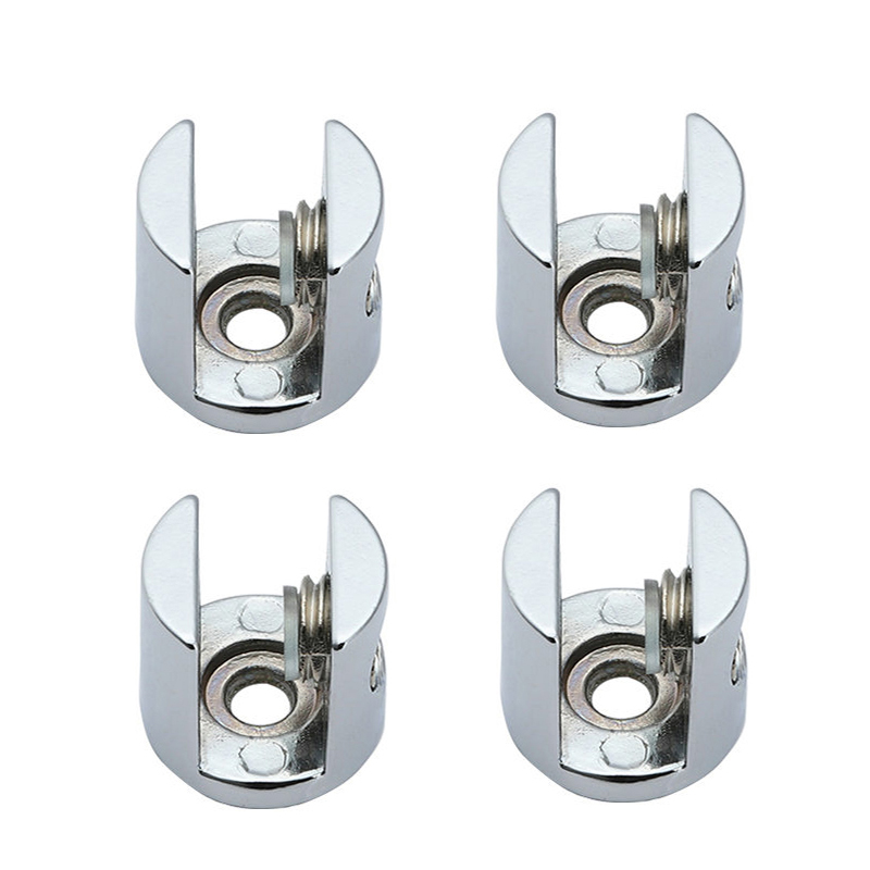 4pcs K136 Zinc Alloy Glass Clamp Bracket Chrome Shiny Shelf Support Can Clamp 8mm/10mm/12mm Glass Shelf Bracket