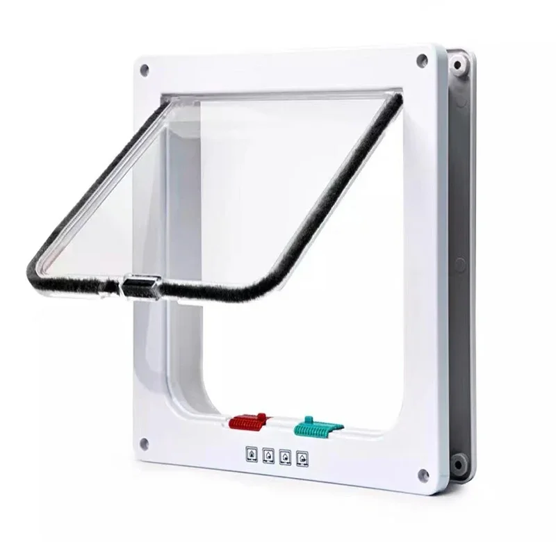 Small door opening, pet cat door, dog door, two-way passage door, glass acrylic board, cat house: M