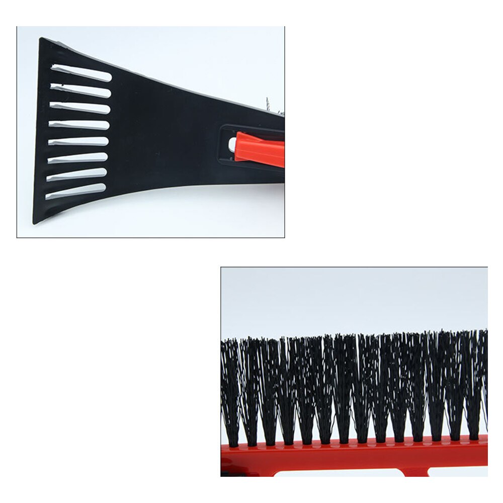 2-in-1 Car Ice Scraper Snow Remover Shovel Brush Window Windscreen Windshield Deicing Cleaning Scraping Tool