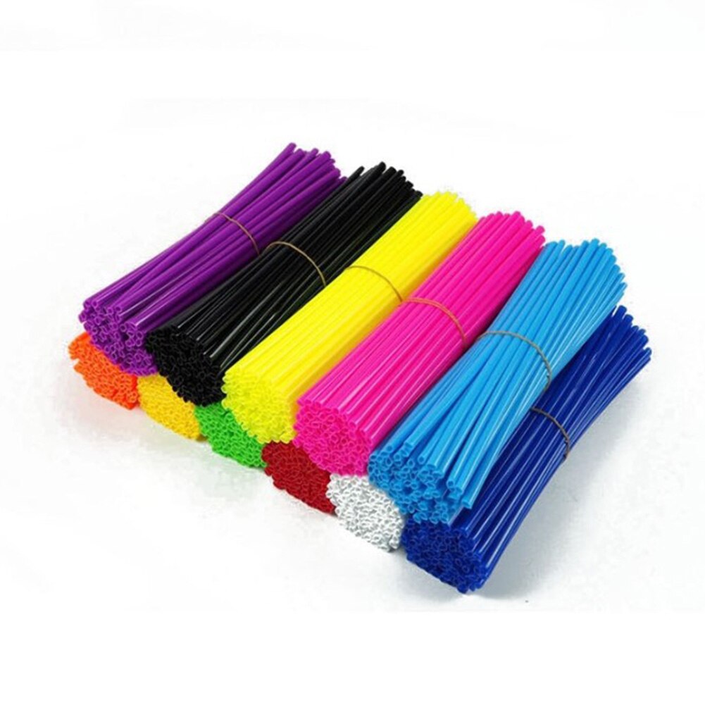 72pcs MTB Wheel Rim Spoke Shrouds Skins Covers Bike Wheel Spoke Sleeves Wraps Cover Mountain Bike Cycle Parts