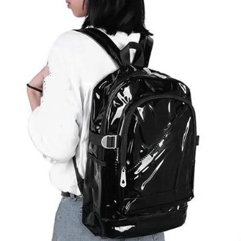 Zaino trasparente alla moda Borsa da scuola per taccuino per ragazze mini adolescenti quotidiana in plastica trasparente in PVC impermeabile