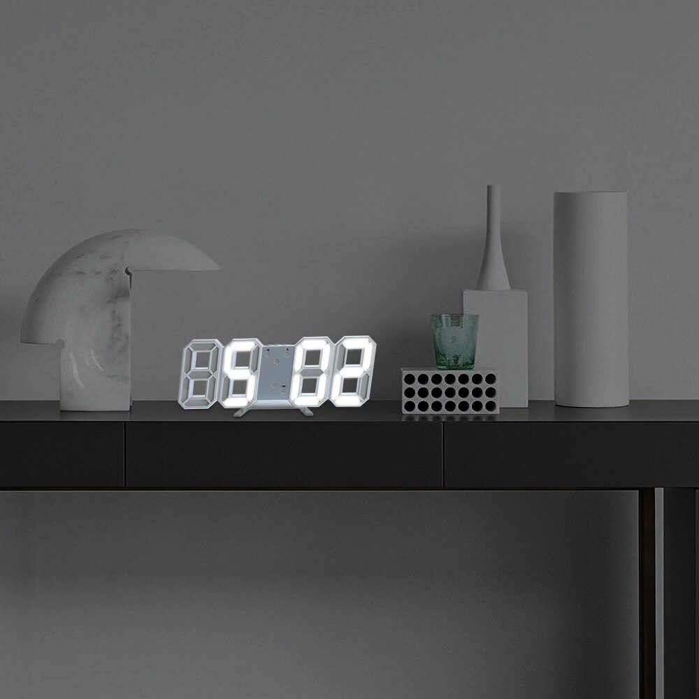 3D Grote Led Digitale Wandklok Datum Tijd Celsius Nachtlampje Display Tafel Desktop Klokken Wekker Van Woonkamer