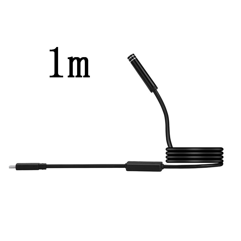 1/3m 7mm Endoscope Camera 2MP 6LED Type-C Endoscope Sealing USB 6LED Waterproof Inspection Camera Real-time Video for Android: Default Title