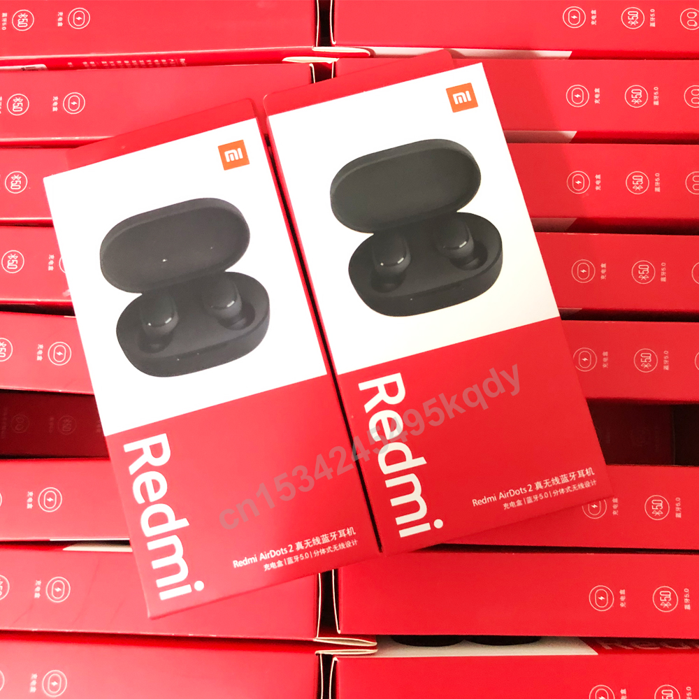 Oryginalny Xiaomi Redmi Airdots 2 TWS słuchawki bezprzewodowe bluetooth 5.0 słuchawki Stereo redukcja szumów Mic sterowanie głosem Air2 SE