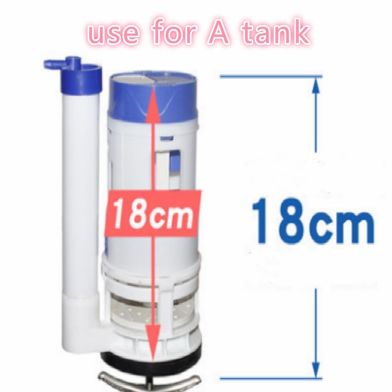 Hoogte 18 cm geschikt voor tank hoogte 18-20 CM wc Flush Kleppen flush tank wc flusher wc water tank accessoires