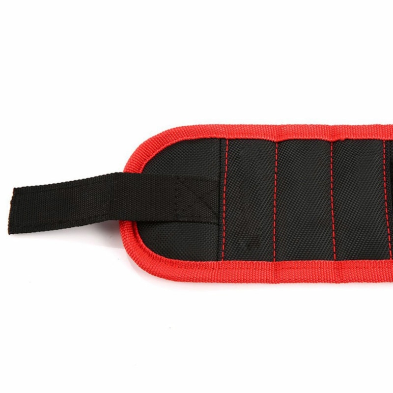 Strong Magnetic Magnet Wristband Pocket Wrist Support Tool Bag Hand Bracelet Pouch Bag Screws Drill Holder