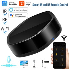 Smart IR and RF Remote Control for Smart Home WiFi IR Blaster Support APP Control, Alexa, Google Assistant