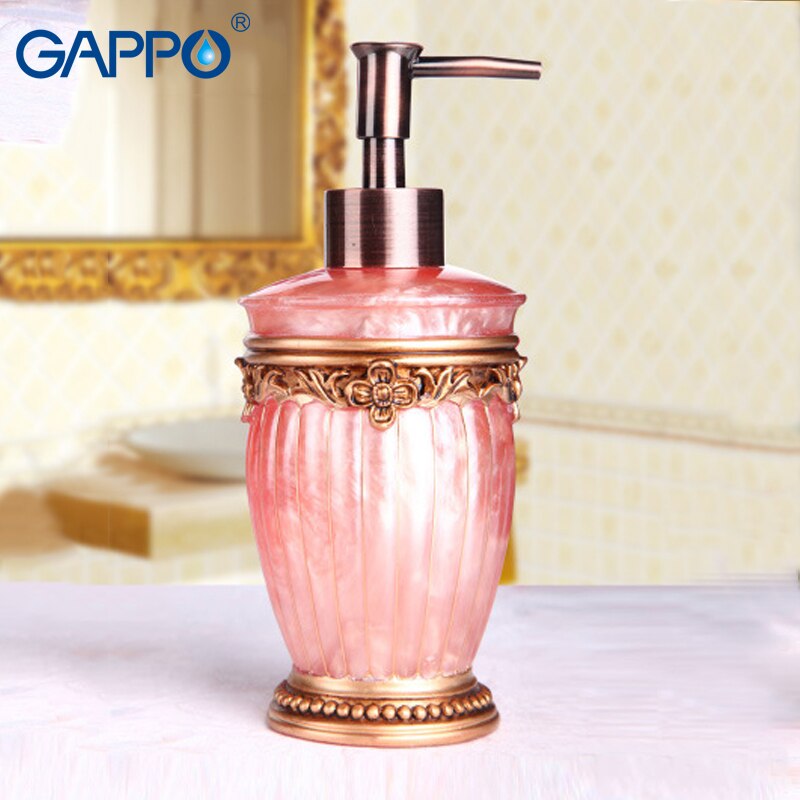 GAPPO liquid soap dispensers soaps pump imported resin Bottle Bath resin Bathroom accessories soap pump dispensers
