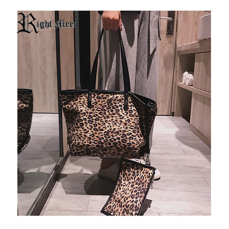 2020 moda wzór w cętki rozmyte torby i torby z bawełny dla kobiet na ramię dwa łańcuchy