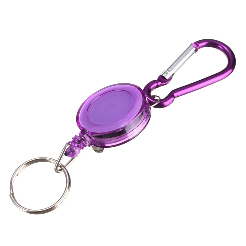 Färgglad infällbar nyckelring id-bricka lanyard namnbricka korthållare tillbehör
