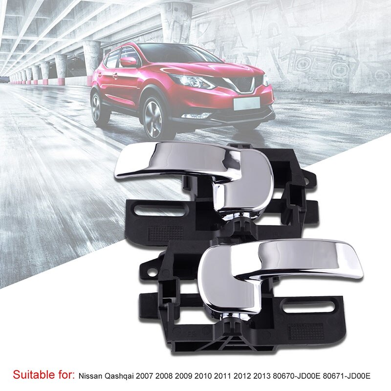 SPEEDWOW Car Door Handle For Qashqai 07-13 Inner Interior Left Right Rear / Front Door Handle For Nissan Qashqai 80670-JD00E