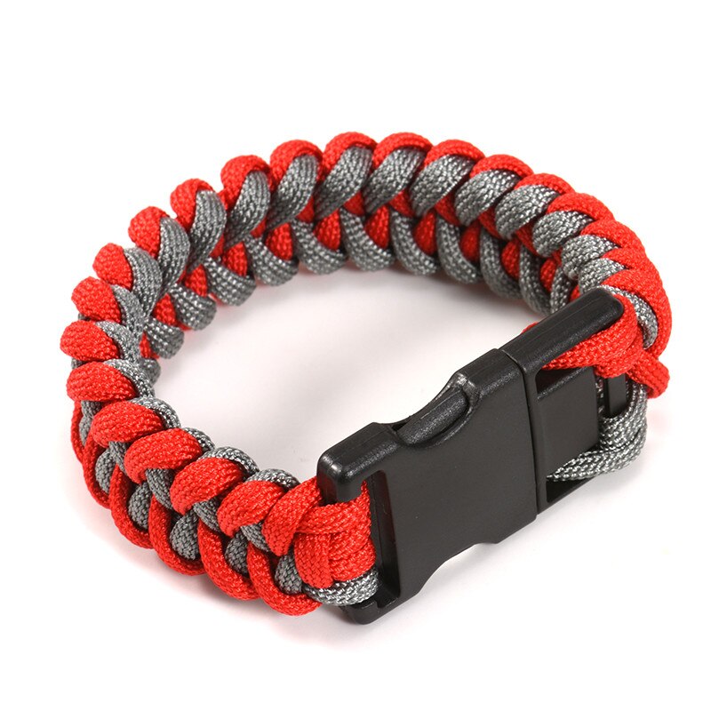 JASTER Nylon Braided Bracelets USB flash drive Pen drive Outside U Disk Bracelets U stick 4GB 32GB 64GB 128GB External Storage: 64GB / gray and red