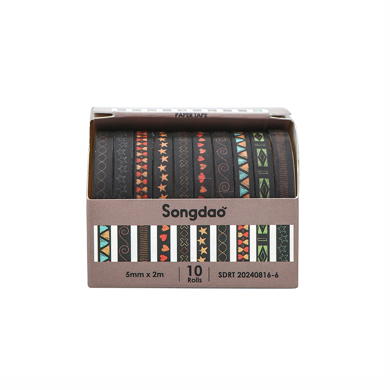 10Rolls Slim Basic Washi Tape Scrapbooking Supplies Washi Tape Set Rainbow Cinta Adhesiva Decorativa Journal Diary Washi Tapes: Light Grey
