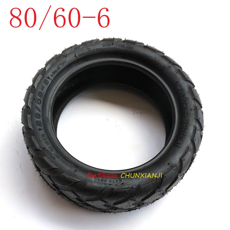 Bra 80/60-6 vakuum tubeless däck / däck för e-scooter motor elektrisk skoter go karts atv quad speedway