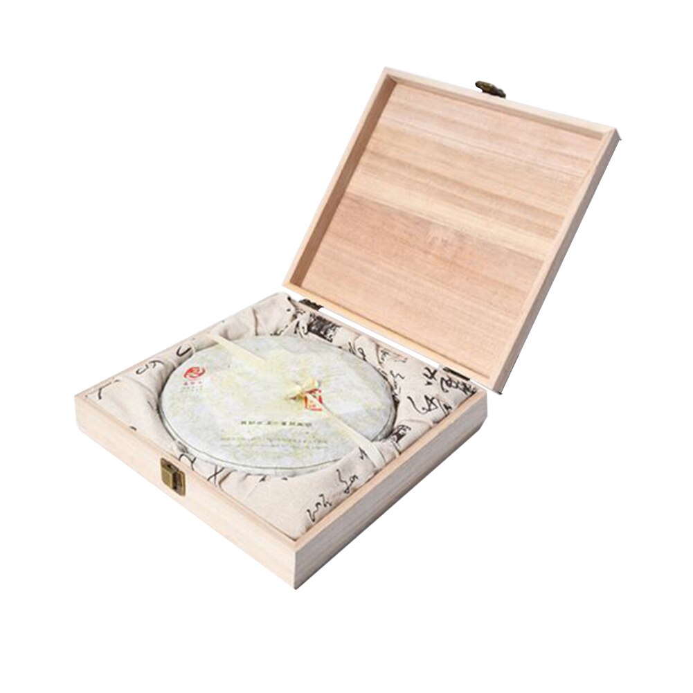 Wooden Tea Box Pallet For Puer Top Lid Cover Carving Clamshell Wrap Home Teabags Storage Container Restaurant DIY Solid