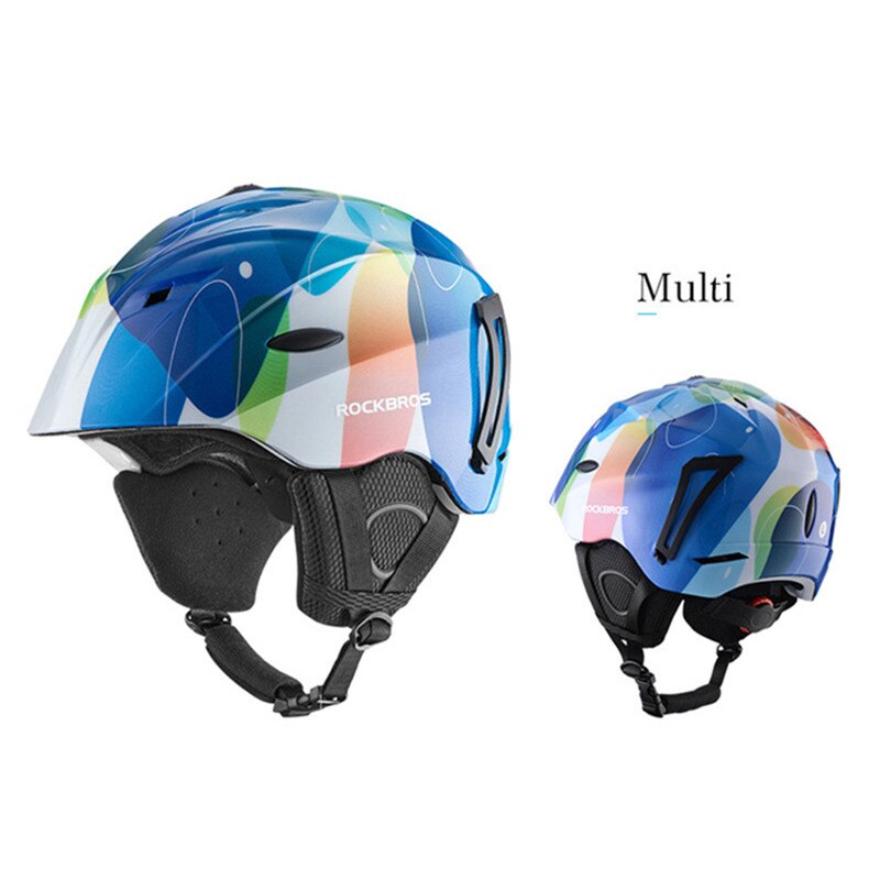 ROCKBROS Ski Helm Integral geformten Männer Frauen Kind Sicherheit Schützen Helm Thermische Ultraleicht Snowboard Helme Zubehör: Mulit / 58-61CM