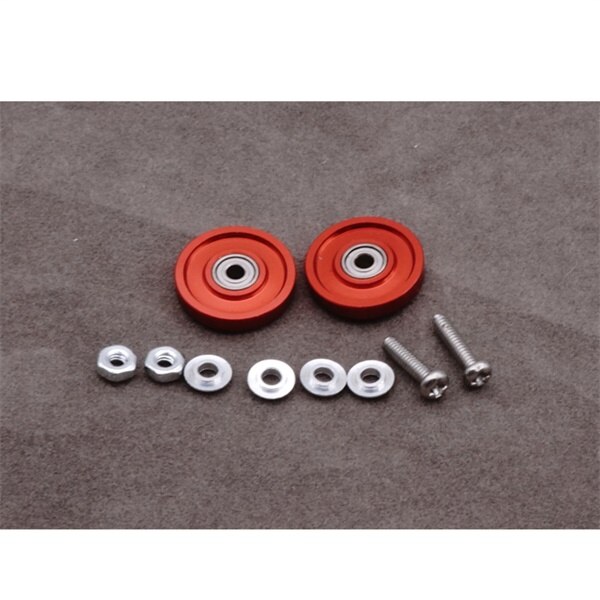 self-made tamiya mini 4wd aluminium alloy 13mm roller 9 color for tamiya mini 4wd 1/32 scale racing car model: red
