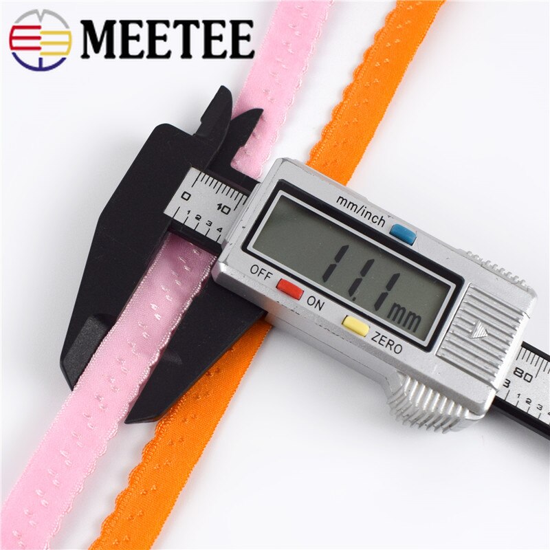 Meetee 22/45m 11mm nylon elastische band voor ondergoed schouderband dubbellaagse rand vouw bh-riem veerbanden diy naaien
