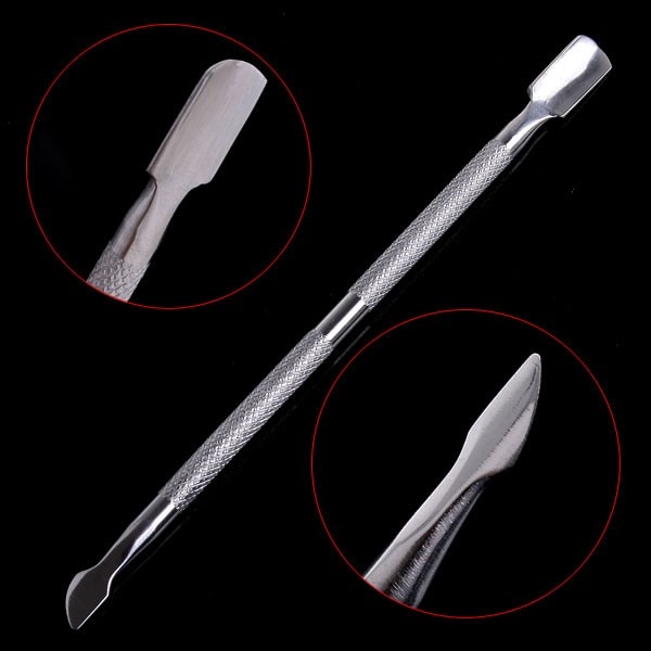 2 Way Nagelriem Push Spoon Remover Pedicure Tool Nail Art Cutter