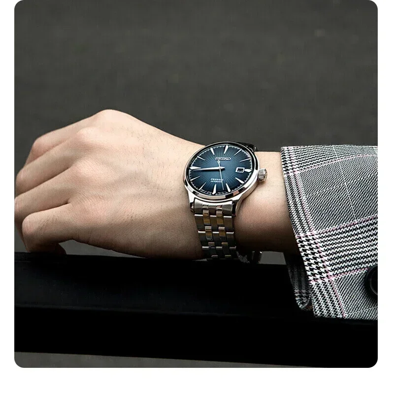 Seiko Horloge 100% Originele Srpb41j1 Presage Serie Heren Horloges Japans Roestvrij Staal Waterdicht Zakelijk Mode Polshorloge