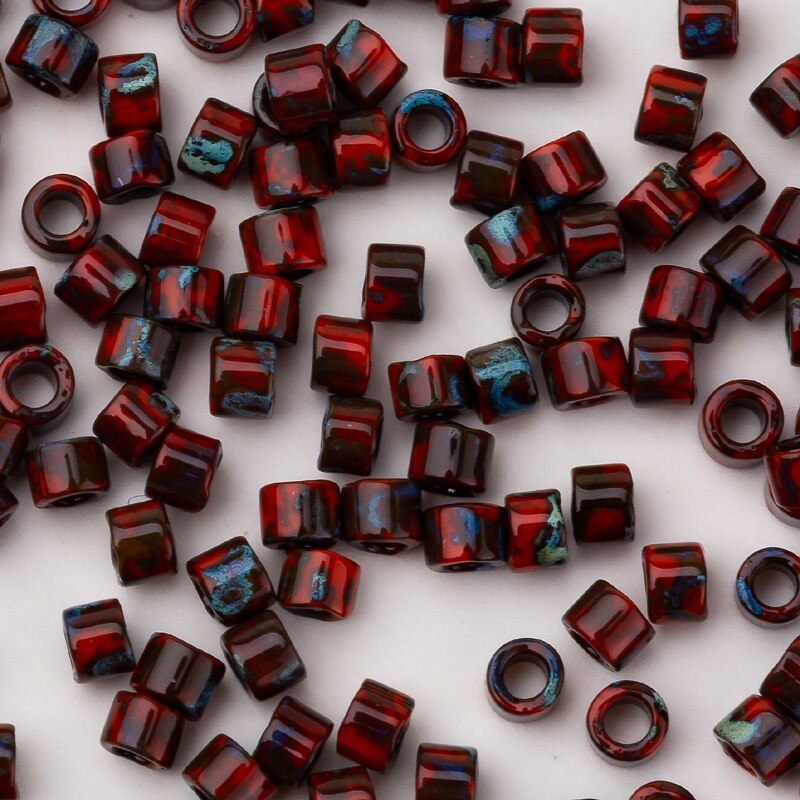 Taidian miyuki delica frøkugler 11/0 krystal 1.3*1.6mm perler smykker perle håndværksartikler til indfødte miyukiaddict 5g ca. 1000 stk.