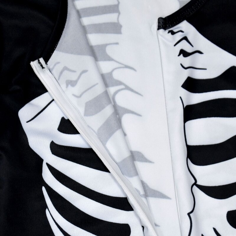Børns skelet halloween kostume - spædbarn børn skelet skelet jumpsuit kostume