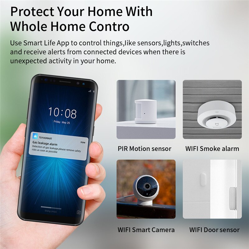 Tuya zigbee gateway hub smart wifi hjem bro smart liv trådløs fjernbetjening stemmestyring arbejde med alexa google hjem