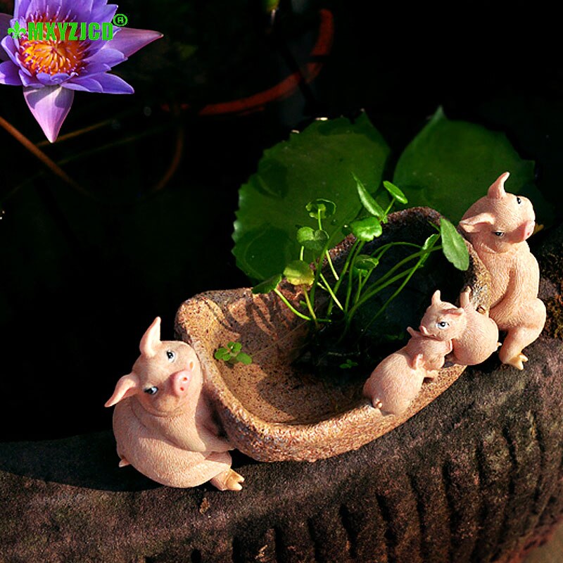 Zodiac Varken Hars Decoratie Simulatie Dier Sculptuur Ambachten Office Desktop Geluk Decoratie Tuin Micro Landschap Ingemaakte