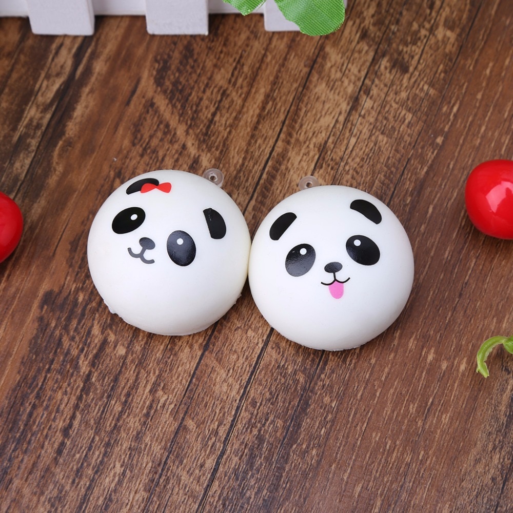Squishy Panda Bun Stress Reliever Bal Langzaam Stijgende Decompressie Speelgoed Kinderen Speelgoed