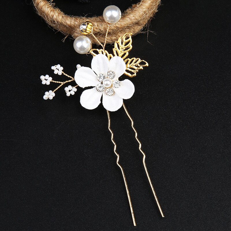 Nowy złoty liść kwiatowa do włosów grzebień spinka do włosów spinka do włosów Rhinestone Crystal Pearl kobiety eleganckie ślubne stroik Party biżuteria prezenty: 15