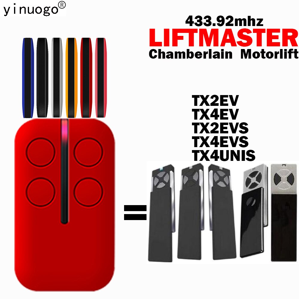 Liftmaster TX4UNIS Afstandsbediening Garagedeur Opener 433.92Mhz Liftmaster TX2EV TX4EV TX2EVS TX4EVS Afstandsbediening Gate