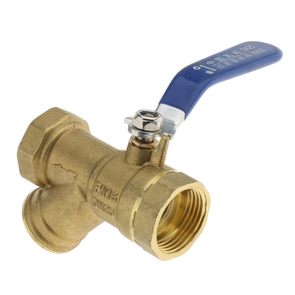 1'' Female Thread Brass Ball Valve DN25 with Strainer Filter, Sanitary