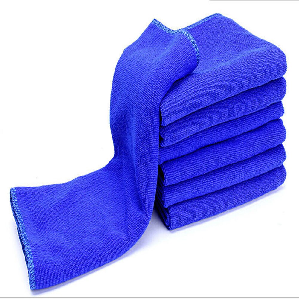 5pcs/set Car Washing Cloth Washing Cloth Towel Duster Blue Soft Absorbent Wash Cloth car cleaning Towels Car Auto #YL1: Default Title