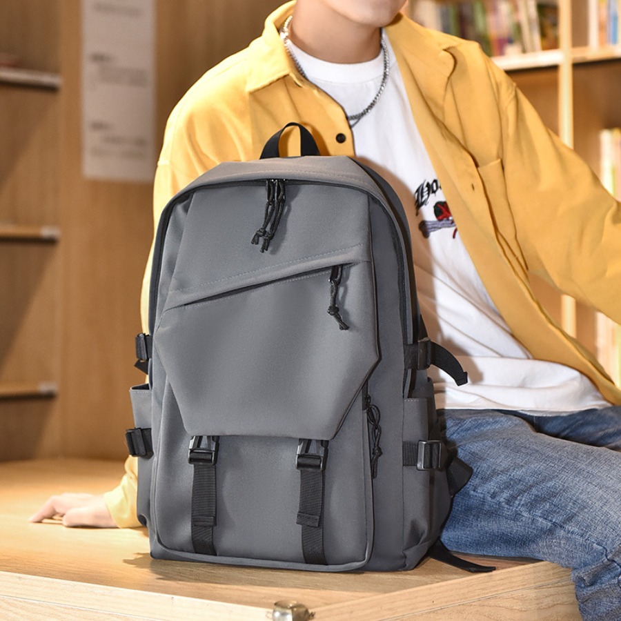 summer Backpack Trend Simple Couple Backpack Junior High School Student College Student School Bag Simple Large Capacity Bag