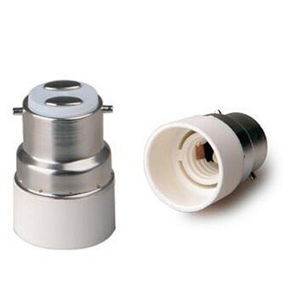 Enchufe convertidor de lámpara B22 para bombillas led, base de lámpara E14, B22 a E14, halógena