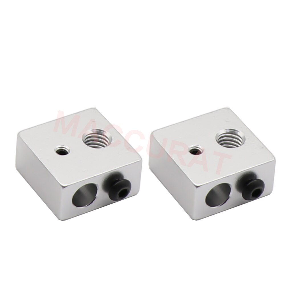 Reprap Makerbot MK7 MK8 di Alluminio Riscaldatore del Blocco per La Testa di Stampa caldo fine Blocco di Riscaldamento 20*20*10 20x20x10mm per 3D Stampante