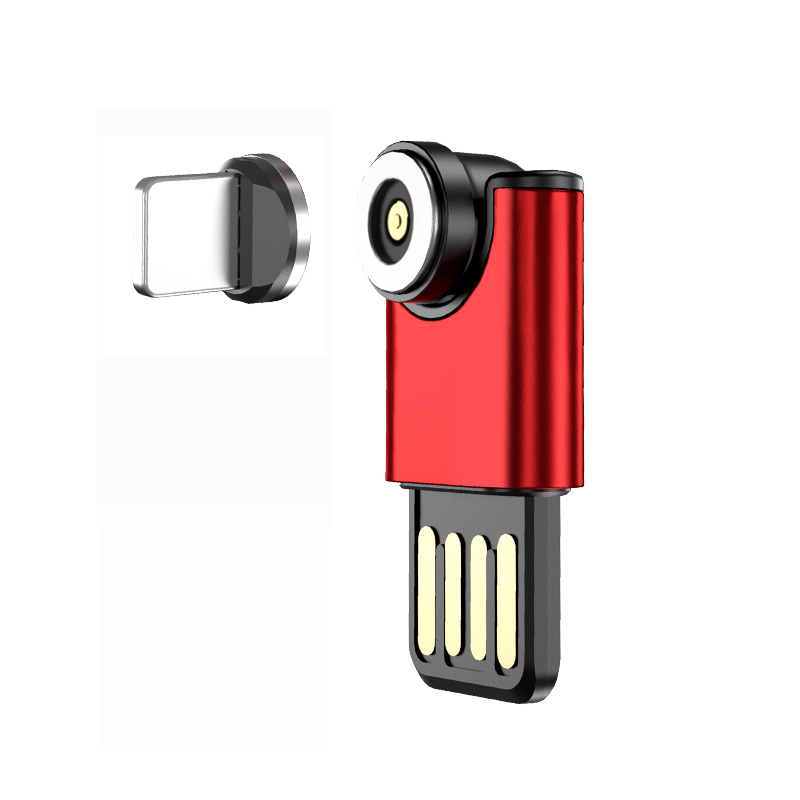 Mini USB Magnetic Adapter for iPhone 12 Charging Magnetic Charger: 6G Red for iPhone