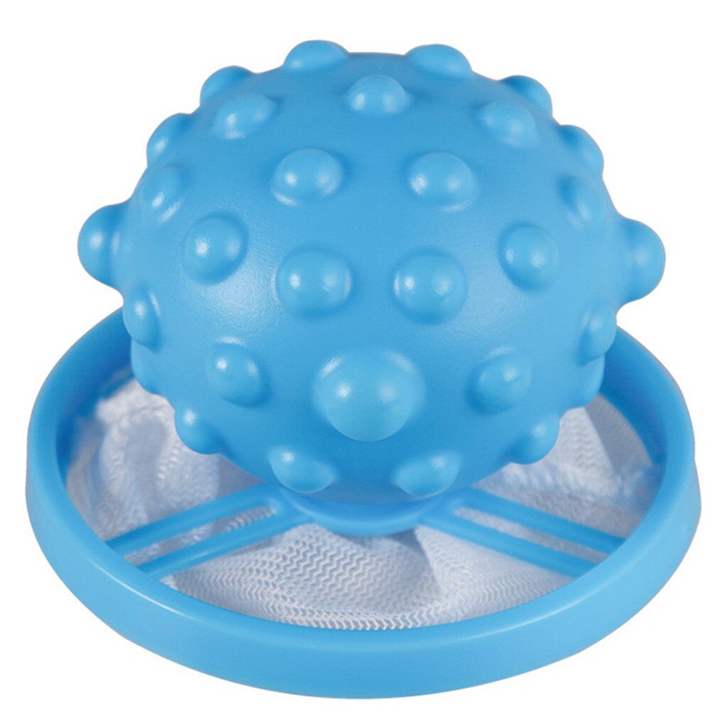 1PCS Washing Machine Filter Washing Machine Floating Lint Mesh Trap Bag Hair Catcher Filter Net Pouch Household Tool Reusable: Blue