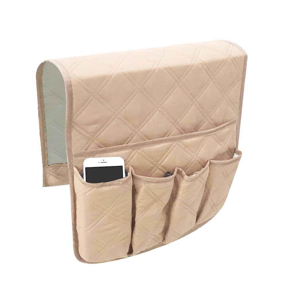 Fjernbetjening opbevaring lænestol holder opbevaring organizer armlæn sofa lomme: B1