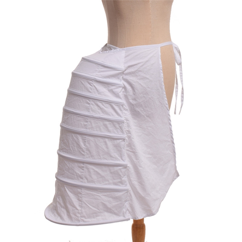 Jupon victorien blanc demi-Slip pour femme, sous-jupe, Cage de Crinoline Rococo
