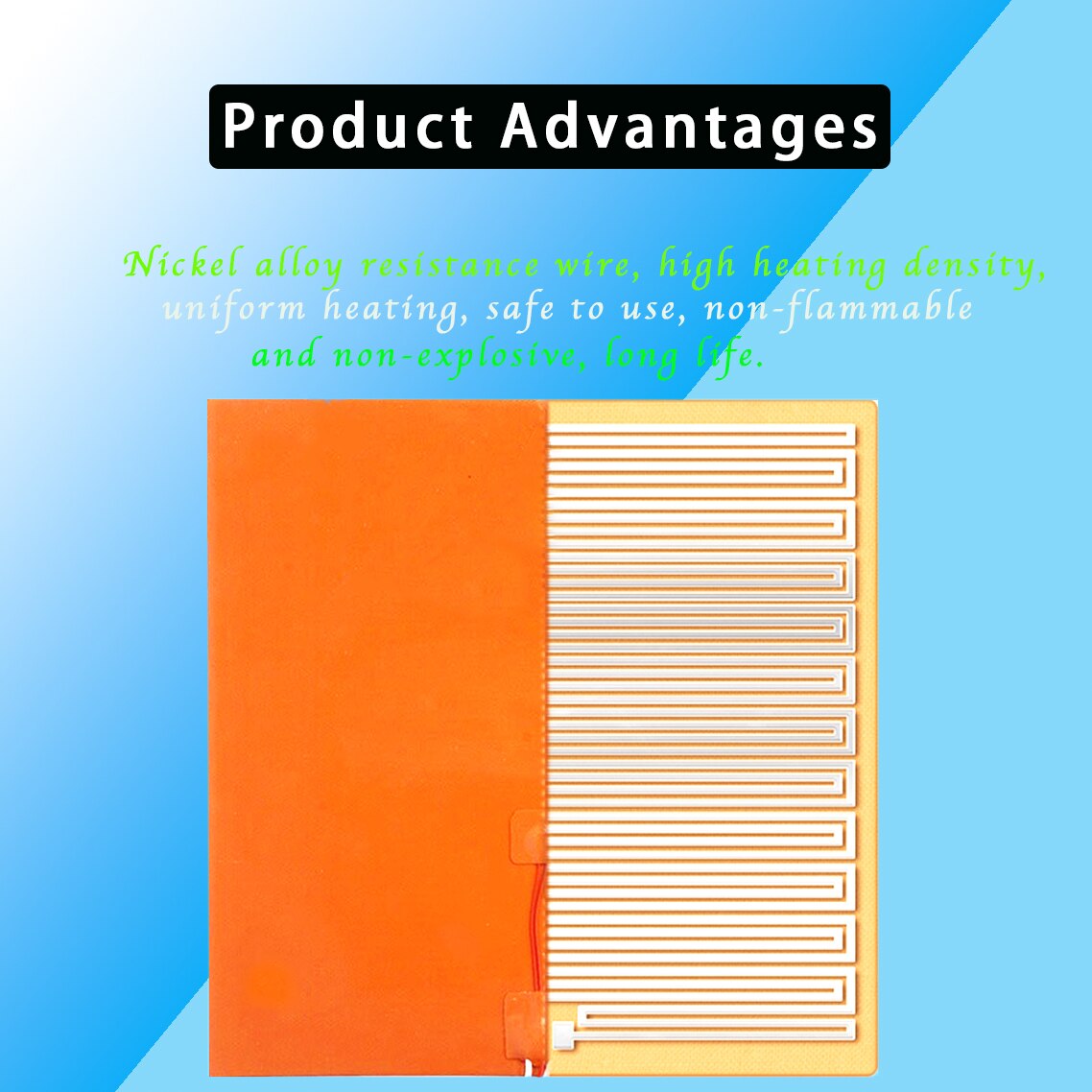 Silicone Heated Bed Heating Pad Waterproof 220/300/310/235/400MM 24V/220V for 3D Printer Ender3 cr10 Parts Bed