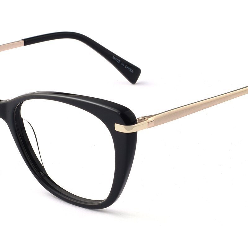 Montura de gafas para mujer, lentes de ojo de gato de , montura de gafas ópticas, gafas graduadas