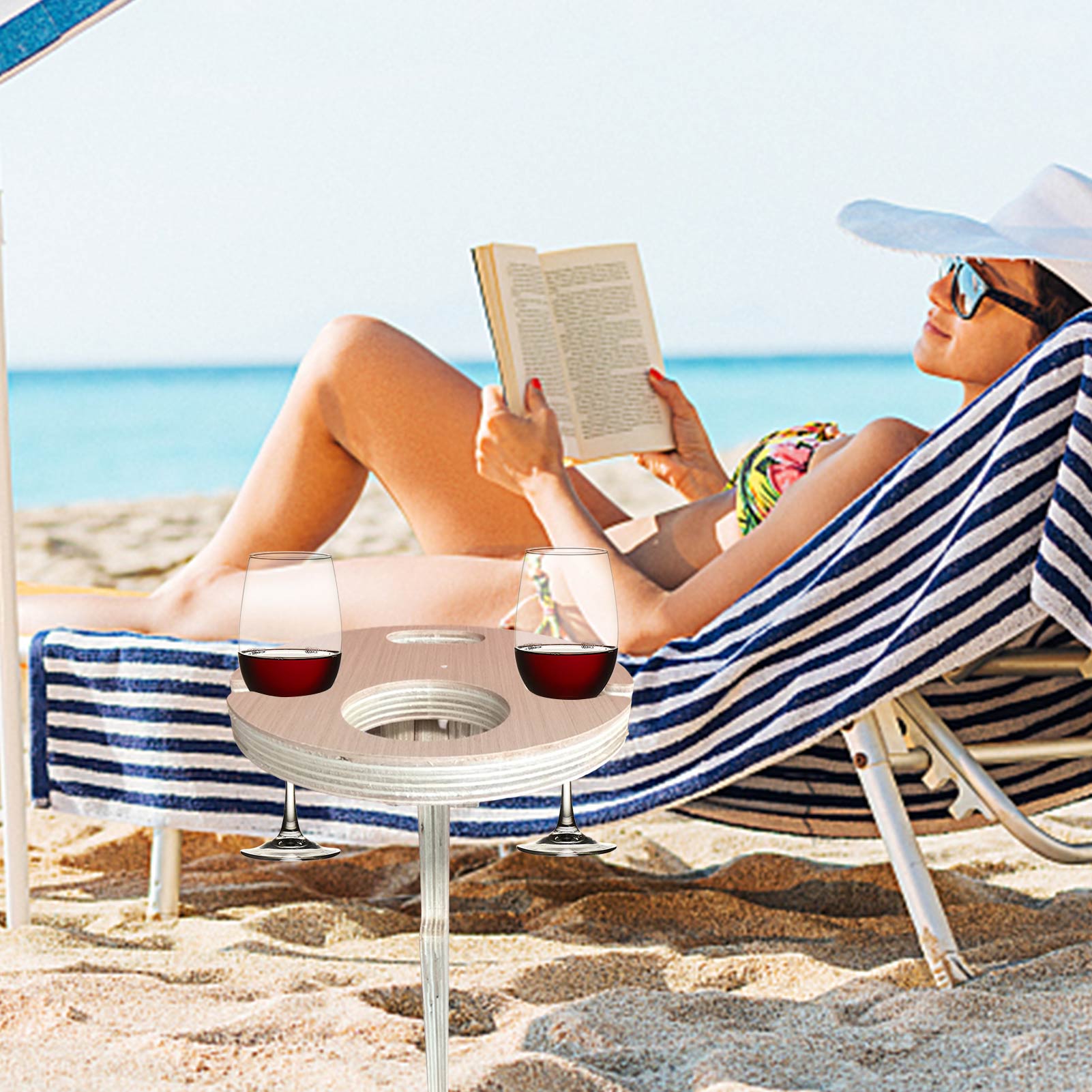 Portable Foldable Table Wine Whisky Beer Wine Folding Desk Outdoor Furniture Tables Picnic Tools Party Games Drinking Desk