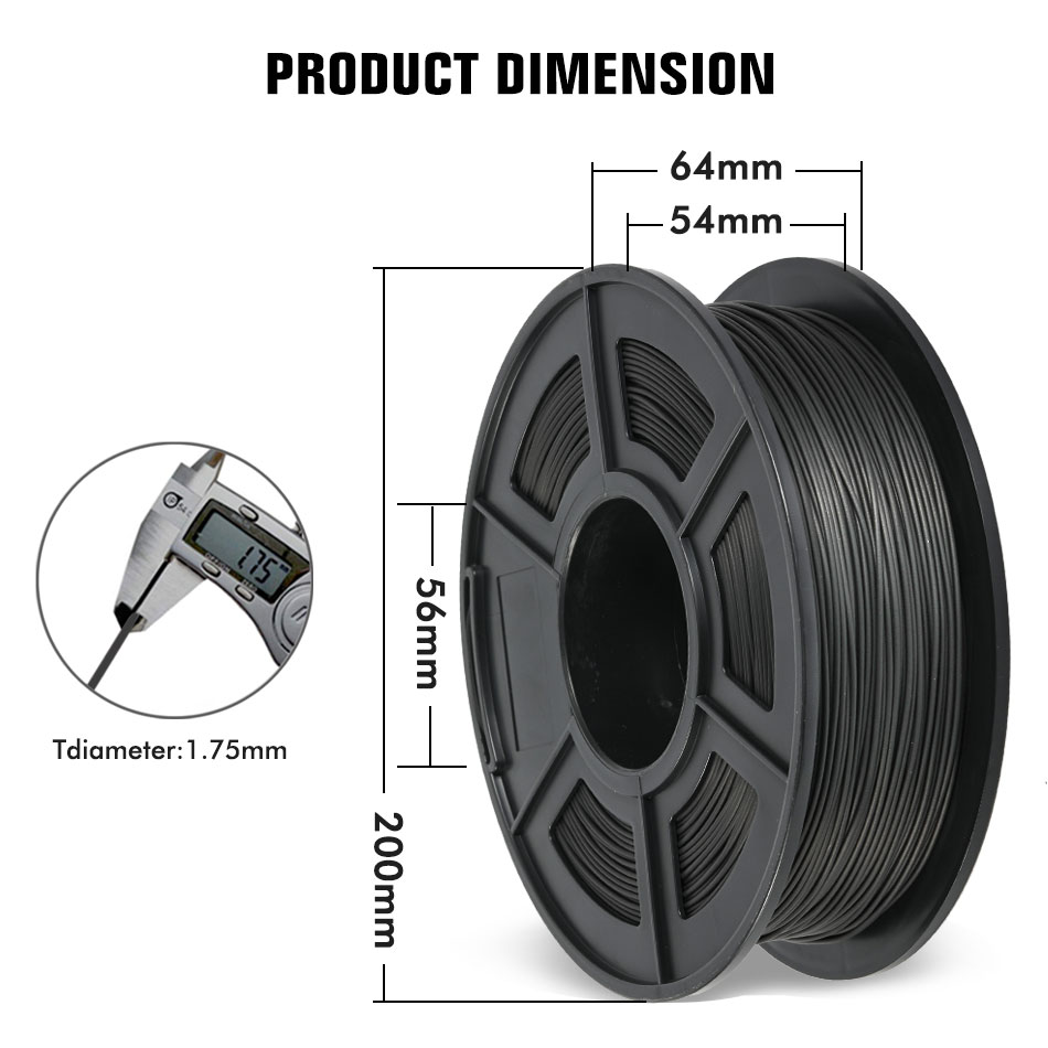 SUNLU Filament 3d PCL For FDM Printer 1.75mm 1kg Low Temperature Plastic PCL 3D Printing Materials