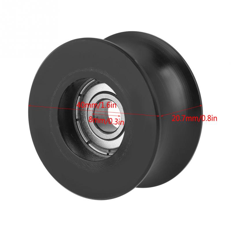 Poulie de Type U à rainure U 8x 40x20.7mm | 4 pièces