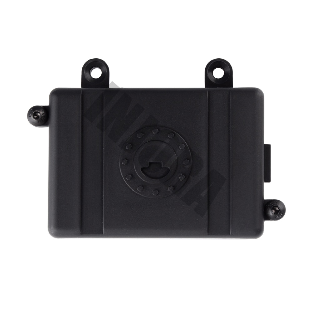 INJORA Black Plastic RC Car Radio Receiver Box for 1/10 Axial SCX10 D90 D110 RC Crawler Car