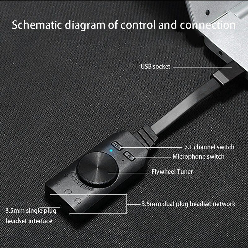 Plextone  gs3 game-geluidskaart, draagbare virtuele 7.1- kanaals usb externe mobiele telefoon computer game-geluidskaart