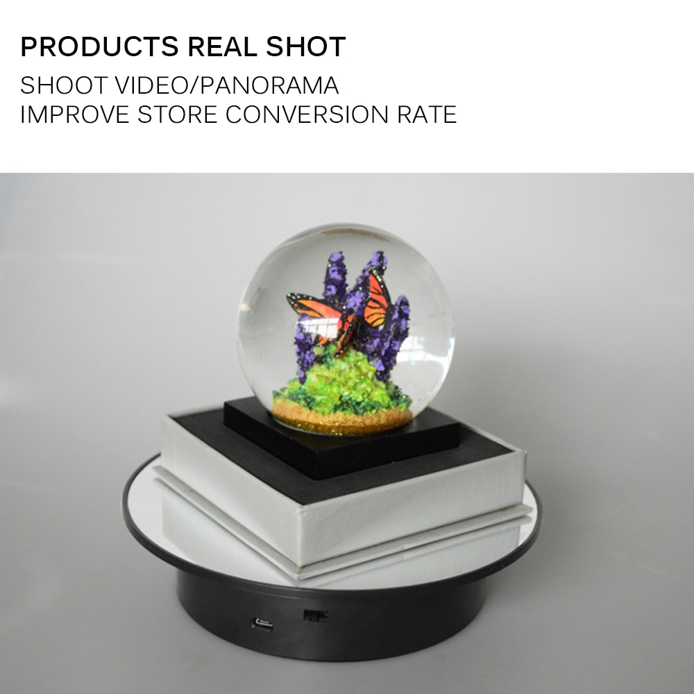 360 Degree Electric Rotary Table Display Stand Rotating Turntable For Photography Video Shooting Strong And Durable